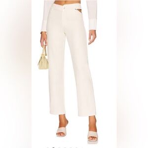 Superdown (revolve brand) ivory cutout pants